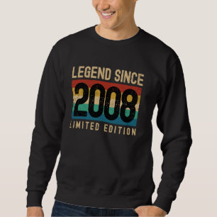 16 Years Old Vintage 2008 16th Birthday Decoration Sweatshirt