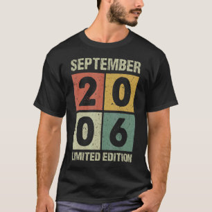 16 Years Old  Vintage September 2006 16th Birthday T-Shirt