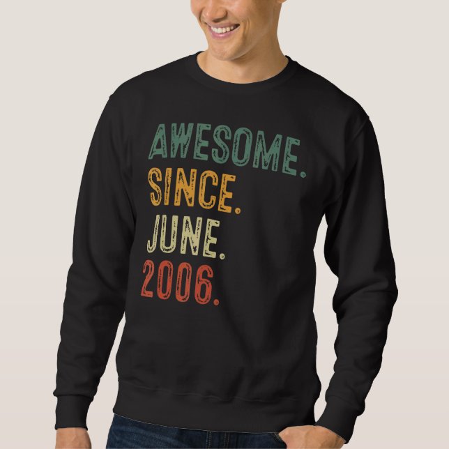 16 Yr Old 16th Birthday Decorations Awesome Since  Sweatshirt (Front)
