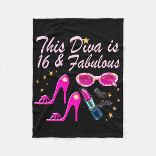 16 YR OLD PRIMA DONNA FLEECE BLANKET