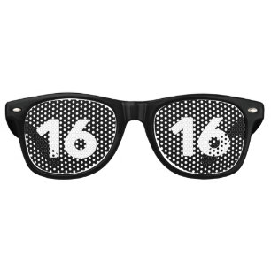 16TH 16 BIRTHDAY NOVELTY SUNGLASSES SHADES