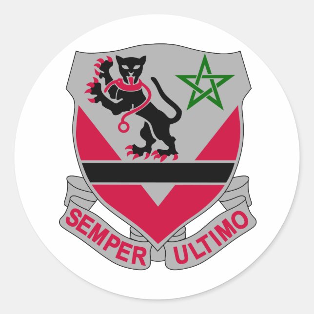 16th Army Engineer Battalion Military Classic Round Sticker (Front)