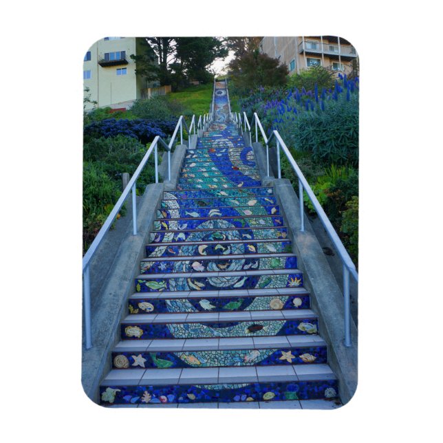 16th Avenue Tiled Steps #5 Magnet (Vertical)