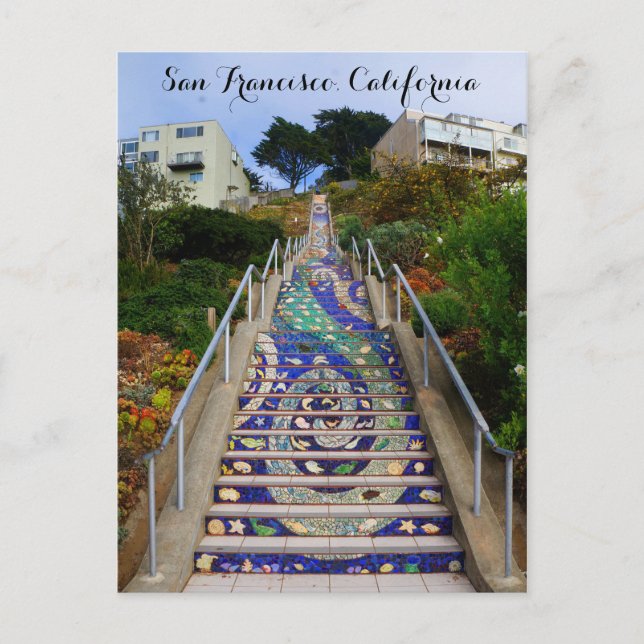 16th Avenue Tiled Steps #6-2 Postcard (Front)