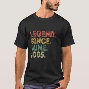 16Th Birthday 16 Years Old Vintage Legend Since Ju T-Shirt