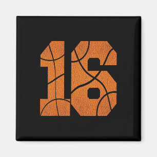 16th Birthday Basketball Boys Kids Magnet