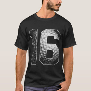16th Birthday Boy Golf Player Golf 16 Years Old  T-Shirt
