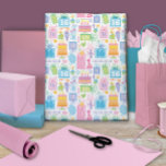 16th Birthday Bright Pastel Cake Presents Balloons Wrapping Paper Sheet<br><div class="desc">Sixteenth birthday bright pastel pink, blue, green, and orange party cake, presents and balloons. Each present has the number 16 on it to make the birthday girl feel special. The pattern is also sprinkled with other girly stuff like butterflies, flowers, xo's, and hearts. Perfect wrapping paper for a sweet 16...</div>