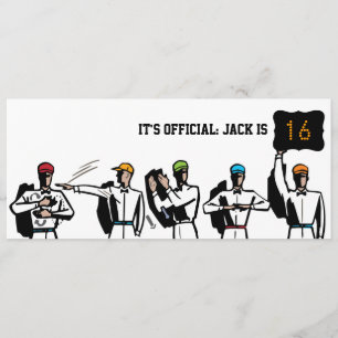 16th Birthday Football Party Invitation - Kick Off