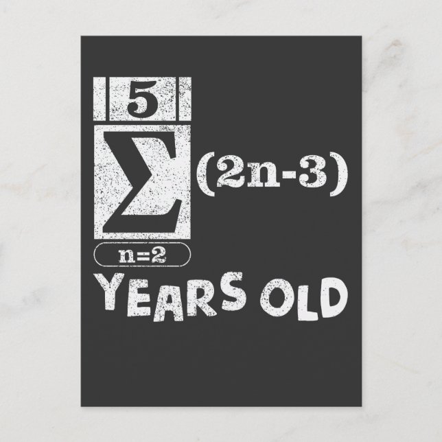 16th Birthday Gift Math Lover 16 Years Old Postcard (Front)