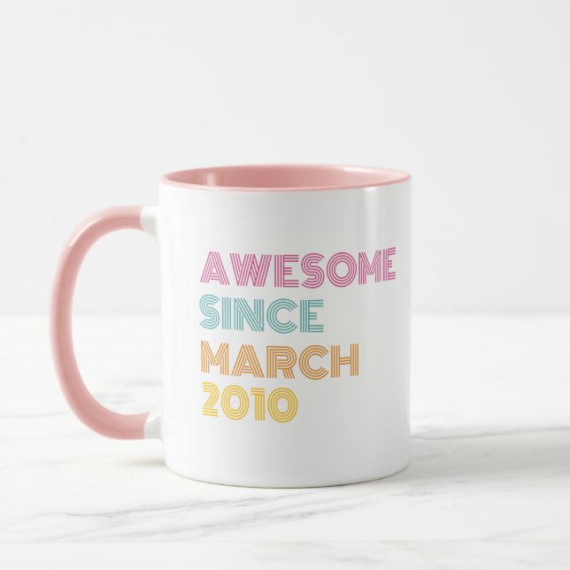 16th Birthday Gift Personalised  Mug (Left)