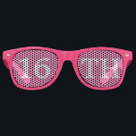 16th Birthday Girl Cute Pink White Party Favour Retro Sunglasses<br><div class="desc">16th birthday party shades for an awesome sixteenth bday. Cute pink party favour glasses with cute white text. Festive sunglasses for someone turning sixteen. Celebrate being 16!</div>