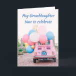 *16th BIRTHDAY* GRANDDAUGHTER TIME TO CELEBRATE   Card<br><div class="desc">A FIAT FILLED WITH BALLOONS AND "YOUR WISHES" MAKE THIS CARD SO VERY SPECIAL FOR YOUR "GRANDDAUGHER'S BIRTHDAY** AND BEING FROM "YOU" MAKES IT EVEN MORE SO!!! THANKS FOR STOPPING BY ONE OF MY EIGHT STORES! CHANGE THE AGE IN SECONDS IF YOU NEED TO :) THANKS</div>