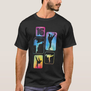 16th Birthday Karate Taekwondo 16 Years Old Girl T-Shirt