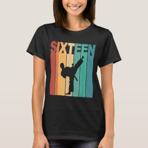 16th Birthday Karate Taekwondo Theme 16 Year Old T-Shirt