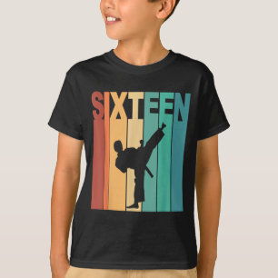 16th Birthday Karate Taekwondo Theme 16 Year Old T-Shirt