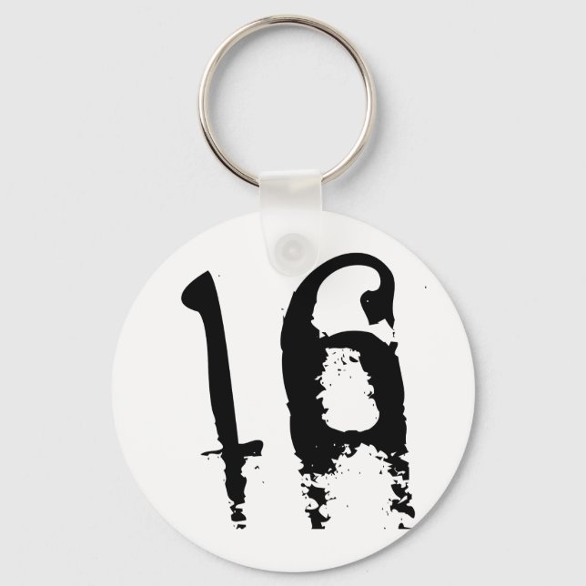 16th Birthday Key Ring (Front)