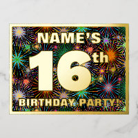 16th Birthday Party: Bold, Colourful Fireworks Loo