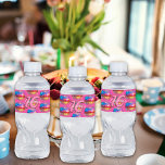 16th Birthday Party Gold Pink Glitter Disco Ball Water Bottle Label<br><div class="desc">Do you love the 80s dancing disco ball? The 70s disco ball? Look at our 16th Birthday Party Gold Pink Glitter Disco Ball Water Bottle Label! Celebrate in style with our vibrant birthday disco ball water bottle label featuring a colourful gold mirror disco ball and dazzling typography with a digital...</div>