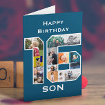 16th Birthday Photo Card<br><div class="desc">Personalise this big 16th birthday card with your favourite photographs. Designed for that special person. The number 16 photo collage is a unique custom way to give a birthday card with a special personalised quality. The template is set up for you to easily create your own photo collage by adding...</div>