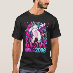 16Th Birthday Rainbow 16 Year Old Dabbing Unicorn T-Shirt