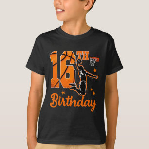 16th Birthday Sketll Theme 16 Year Old Boy Party  T-Shirt