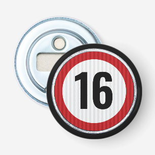 16th Birthday Speed Limit Bottle Opener