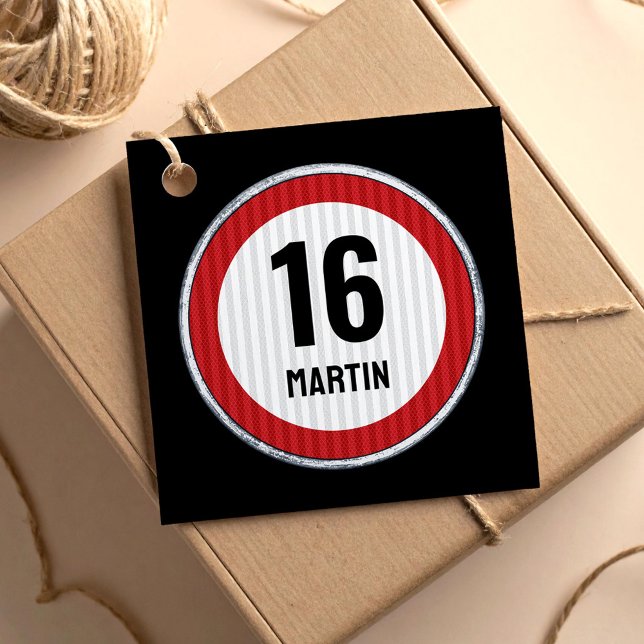 16th Birthday Speed Sign Favour Tags (Creator Uploaded)