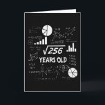 16th Birthday Square Root Math 16 Years Old Bday Card<br><div class="desc">Birthday Design For anyone who's horoscope say difficult & Stubborn But totally worth.Wear it with pride at work,  school gym perfect to pair with shorts,  leggings or jeans for a casual yet trendy Look</div>