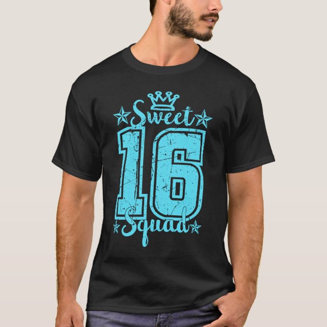 16th Birthday Teen Squan 16 Years Old Sweet Sixtee T-Shirt (Front)