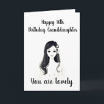 ***16th BIRTHDAY*** TO OUR "LOVELY GRANDDAUGHTER" Card<br><div class="desc">YOUR **LOVELY GRANDDAUGHTER** WILL BE SO HAPPY TO RECEIVE THIS CARD FROM "YOU" on THAT ALL IMPORTANT *****16th**** BIRTHDAY AND WILL CHERISH IT FOR-EVER I AM SURE!  REMEMBER THOUGH,  YOU CAN "CHANGE THE AGE" IN A MATTER OF SECONDS IF NEEDED :)</div>