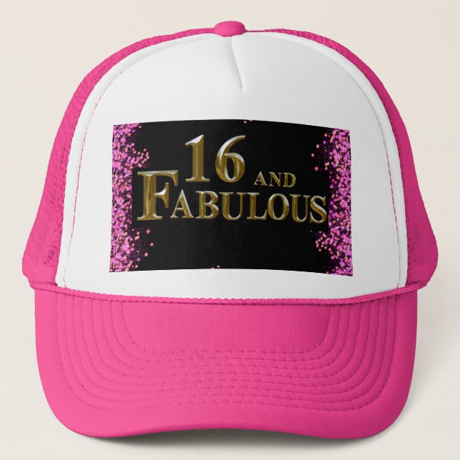 16th  Birthday  Trucker Hat (Front)