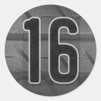16th Boy's Birthday Sticker