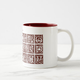 16th Century Alphabet Mug