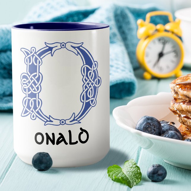 16th Century Celtic Knot Decorative Capital D Mug (Creator Uploaded)