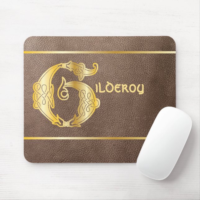 16th Century Celtic Knot Decorative Capital G Mouse Pad (With Mouse)