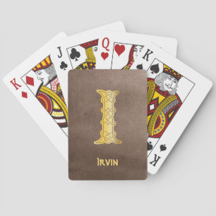 16th Century Celtic Knot Decorative Capital I Playing Cards