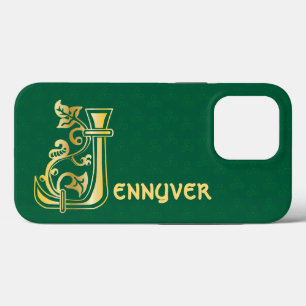 16th Century Celtic Knot Decorative Capital J iPhone 13 Pro Case