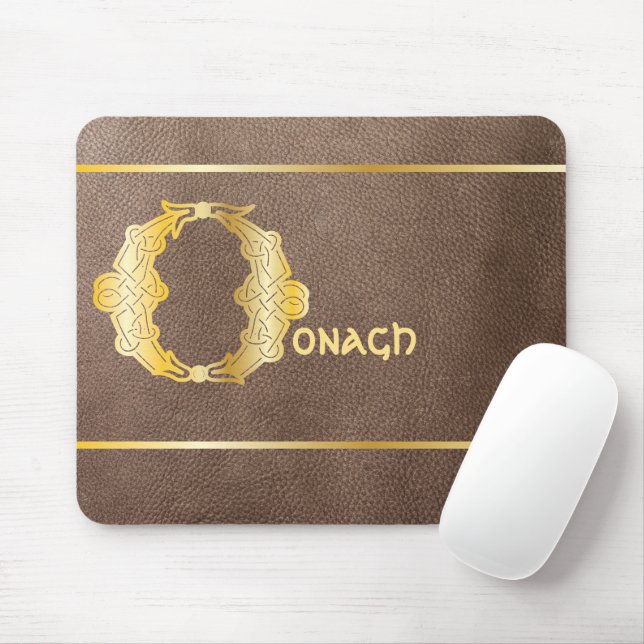 16th Century Celtic Knot Decorative Capital O Mouse Pad (With Mouse)