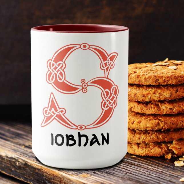 16th Century Celtic Knot Decorative Capital S Mug (Creator Uploaded)