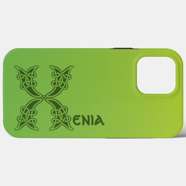 16th Century Celtic Knot Decorative Capital X Case-Mate iPhone Case (Back (Horizontal))