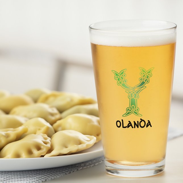 16th Century Celtic Knot Decorative Capital Y Glass (Creator Uploaded)