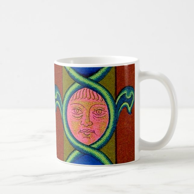 16th century found face coffee mug (Right)