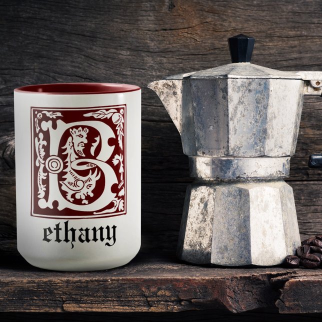 16th Century Mythic Creatures Decorative Capital B Mug (Creator Uploaded)