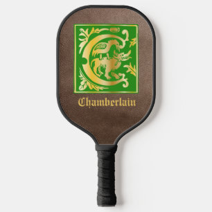 16th Century Mythic Creatures Decorative Capital C Pickleball Paddle