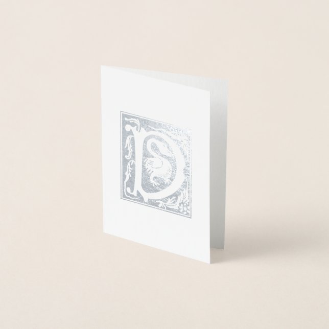 16th Century Mythic Creatures Decorative Capital D Foil Card (Front)
