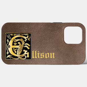16th Century Mythic Creatures Decorative Capital E iPhone 13 Pro Max Case