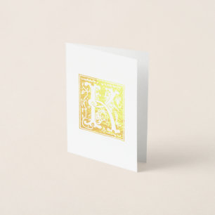 16th Century Mythic Creatures Decorative Capital K Foil Card