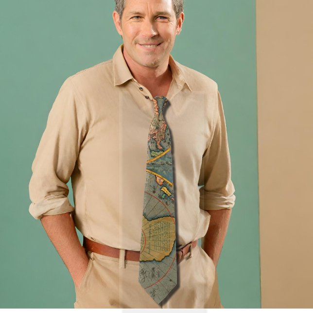 16th century world map tie (Creator Uploaded)