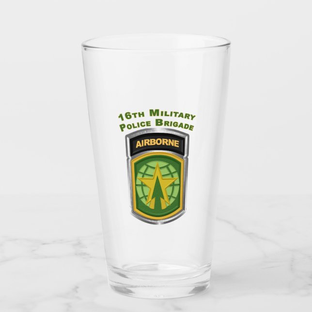 16th Military Police Brigade-Airborne Customised P Glass (Front)
